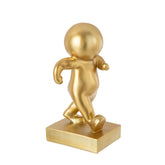 Marcel Wandelend Goudkleurig J-Line - Beeld - J-Line - livinglovely.nl