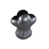 Mellie Black France Lily Flower Ceramic Vase L 29x22x33.5cm PTMD - Vaas - PTMD - livinglovely.nl