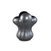 Mellie Black France Lily Flower Ceramic Vase L 29x22x33.5cm PTMD - Vaas - PTMD - livinglovely.nl