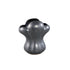 Mellie Black France Lily Flower Ceramic Vase M 26x18x29cm PTMD - Vaas - PTMD - livinglovely.nl