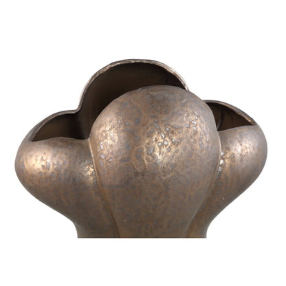 Mellie Bronze France Lily Flower Ceramic Vase M 26.x18x29cm PTMD - Vaas - PTMD - livinglovely.nl