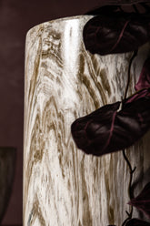 Miah Beige Ceramic Marble Look Pot Set Of 2 High PTMD - Pot - PTMD - livinglovely.nl