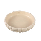 Mikay White Cement Round Smooth Rock Bowl L PTMD - Schaal - PTMD - livinglovely.nl