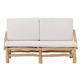 Bank Blue Marlin 2-zits van MUST Living, loungebank met frame van teakhouttak