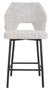 Must Living Bar Kruk Bloom Bouclé Licht Grijs - Barkruk - MUST Living - livinglovely.nl