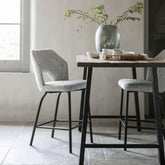 Must Living Bar kruk Bloom Polaris Licht Grijs - Barkruk - MUST Living - livinglovely.nl