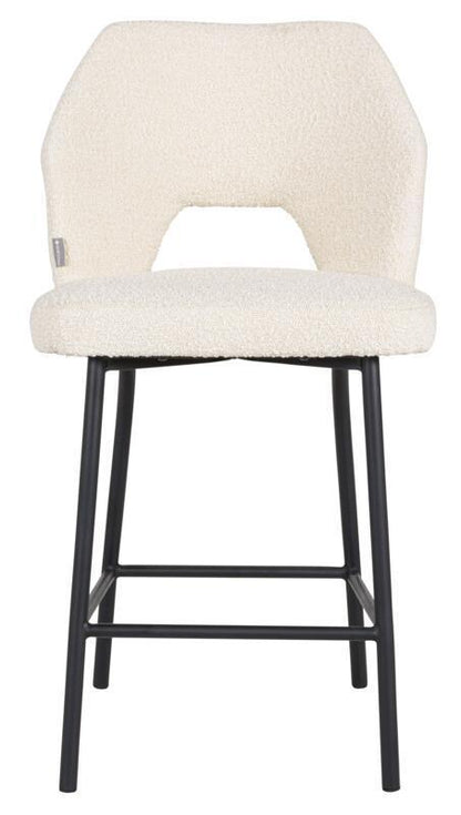 Must Living Barkruk Bloom Bouclé Naturel - Barkruk - MUST Living - livinglovely.nl