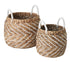 Must Living Carlos Manden abaca - Set van 2 - Mand - MUST Living - livinglovely.nl