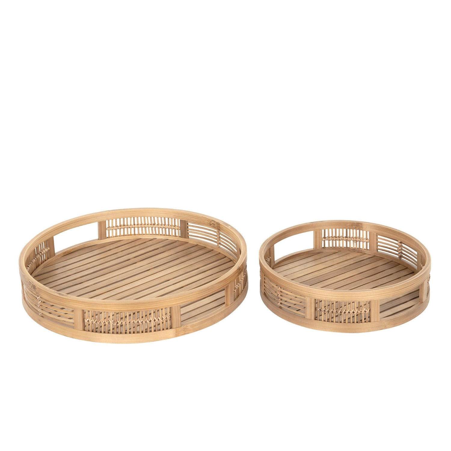 MUST Living Dienblad Algarve Naturel Set van 2 - Dienblad - MUST Living - livinglovely.nl