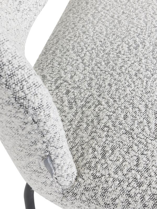 Must Living Eetkamerbank Bloom Bouclé Lichtgrijs 150cm - Eetkamerbank - MUST Living - livinglovely.nl