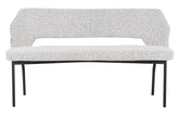 Must Living Eetkamerbank Bloom Bouclé Lichtgrijs 150cm - Eetkamerbank - MUST Living - livinglovely.nl