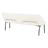 Must Living Eetkamerbank Bloom Bouclé Naturel 150cm - Eetkamerbank - MUST Living - livinglovely.nl