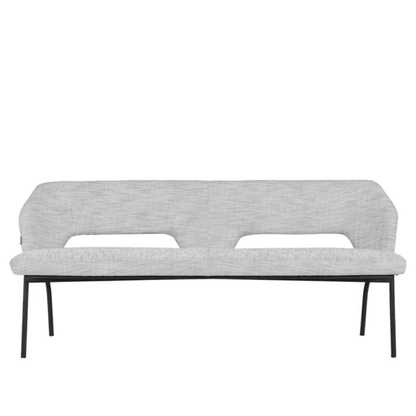 Must Living Eetkamerbank Bloom Polaris Lichtgrijs 190cm - Eetkamerbank - MUST Living - livinglovely.nl