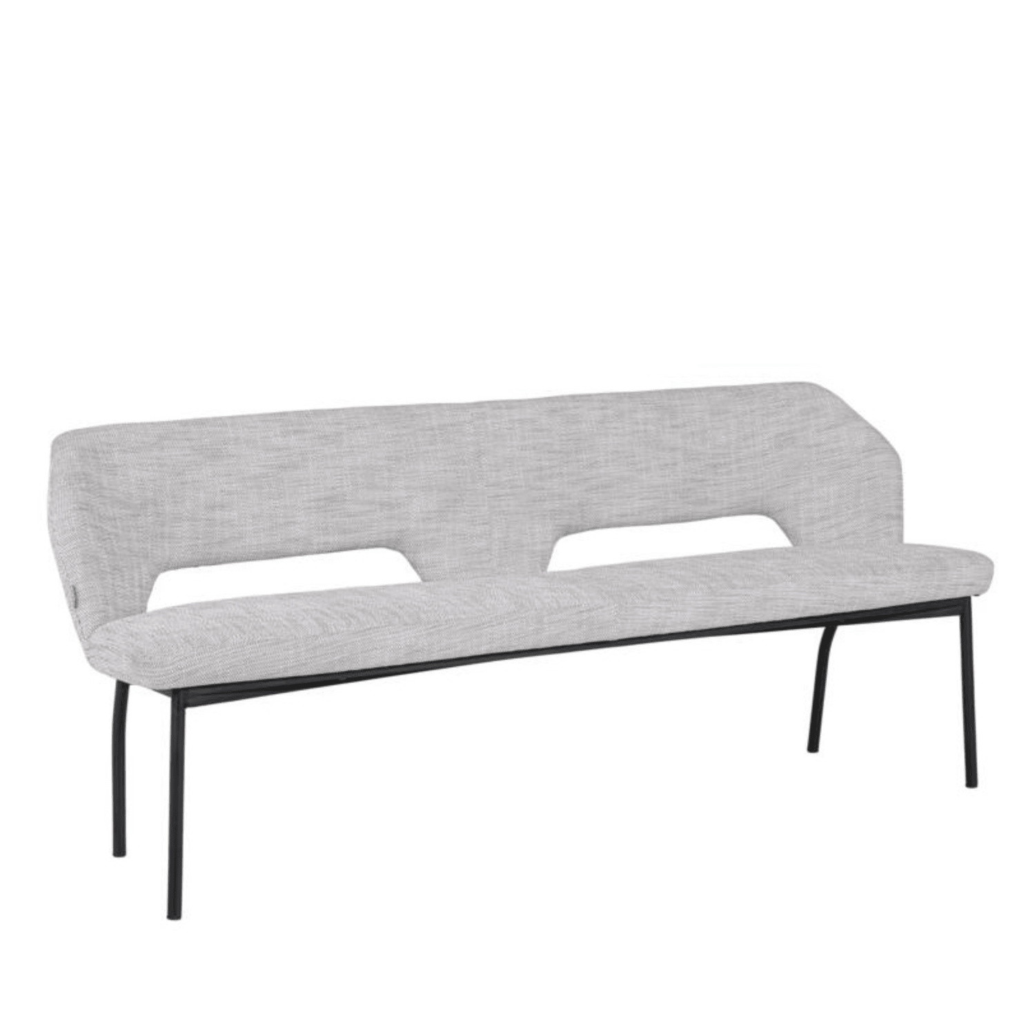 Must Living Eetkamerbank Bloom Polaris Lichtgrijs 190cm - Eetkamerbank - MUST Living - livinglovely.nl