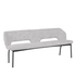 Must Living Eetkamerbank Bloom Polaris Lichtgrijs 190cm - Eetkamerbank - MUST Living - livinglovely.nl