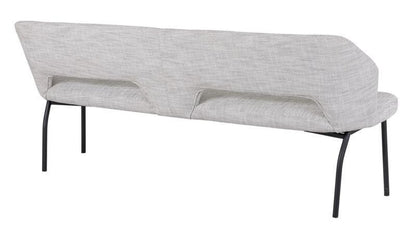 Must Living Eetkamerbank Bloom Polaris Lichtgrijs 190cm - Eetkamerbank - MUST Living - livinglovely.nl