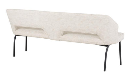 Must Living Eetkamerbank Bloom Polaris Naturel 190cm - Eetkamerbank - MUST Living - livinglovely.nl