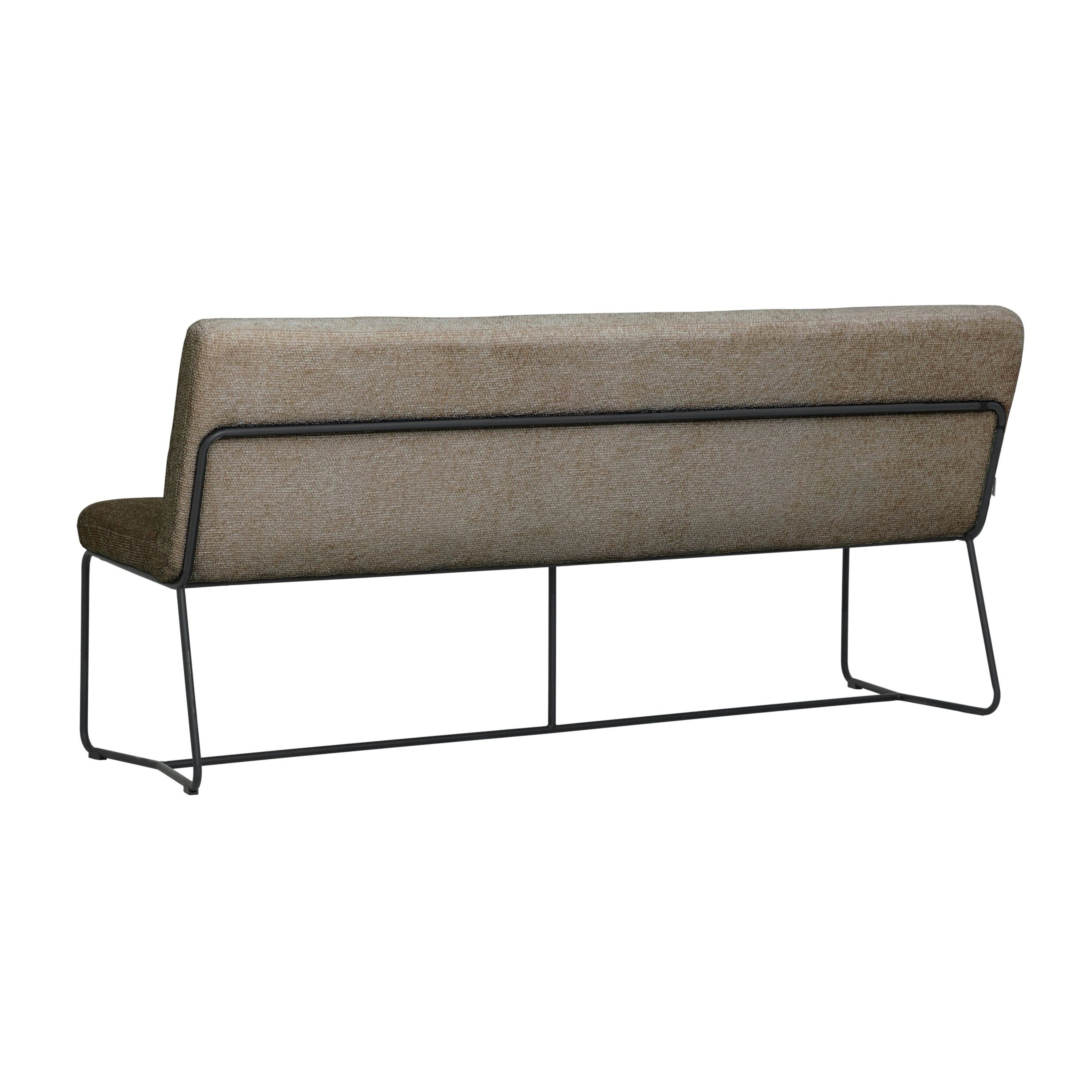 Must Living Eetkamerbank Zola Glossy Bruin 190cm - Eetkamerbank - MUST Living - livinglovely.nl