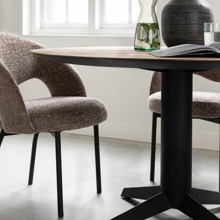Must Living Eetkamerstoel Arca Bruin - Eetkamerstoel - MUST Living - livinglovely.nl