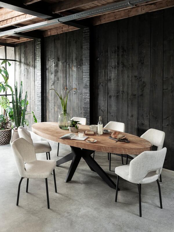 Must Living Eetkamerstoel Bloom Polaris Naturel - Eetkamerstoel - MUST Living - livinglovely.nl