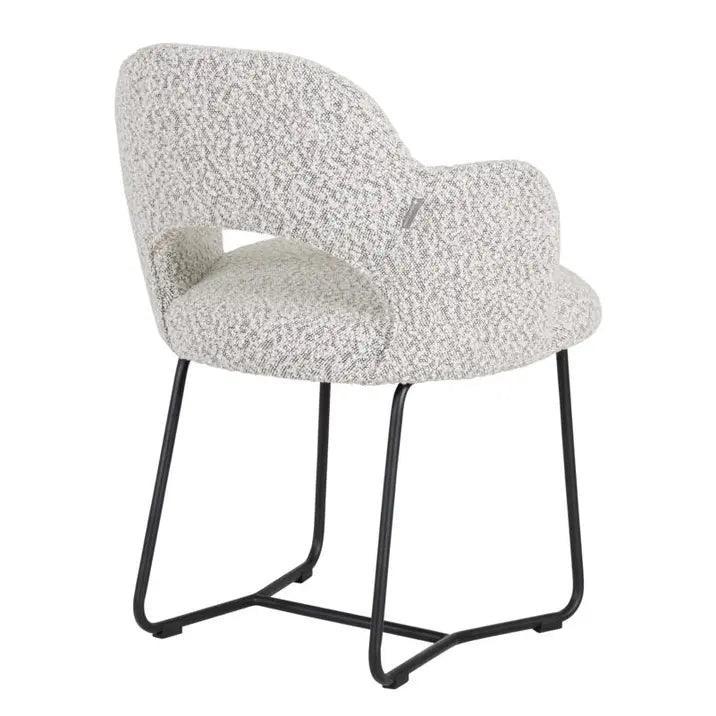 Must Living Eetkamerstoel Vista Boucle Licht Grijs - Eetkamerstoel - MUST Living - livinglovely.nl