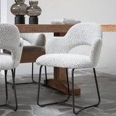 Must Living Eetkamerstoel Vista Boucle Licht Grijs - Eetkamerstoel - MUST Living - livinglovely.nl