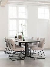 Must Living Eetkamerstoel Zola Glossy Sand - Eetkamerstoel - MUST Living - livinglovely.nl