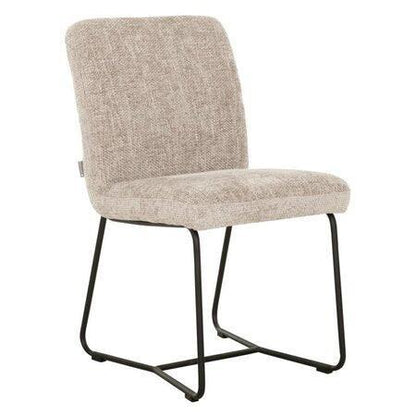 Must Living Eetkamerstoel Zola Glossy Sand - Eetkamerstoel - MUST Living - livinglovely.nl