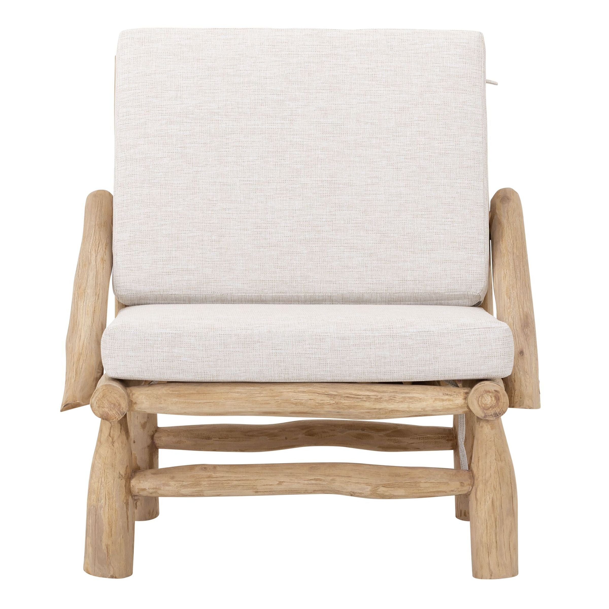 Fauteuil Blue Marlin van MUST Living, loungestoel met frame van teakhouttak