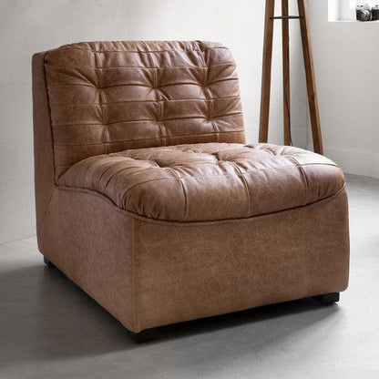 Must Living Fauteuil Liberty Leer Cognac - Fauteuil - MUST Living - livinglovely.nl