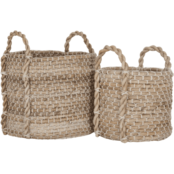 MUST Living Manden Patio Set van 2 - Mand - MUST Living - livinglovely.nl