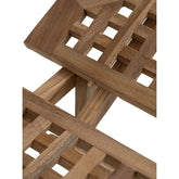 Owen picknicktafel van MUST Living opgevouwen, plat op te bergen
