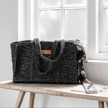 MUST Living Shopper Saint-Tropez Tas Zwart - - MUST Living - livinglovely.nl