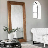 Must Living Spiegel Parade Hout Naturel Langwerpig 200x100cm - Spiegel - MUST Living - livinglovely.nl