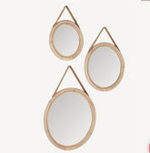 MUST Living Spiegel San Jose set van 3 S Ø32 cm, M Ø42 cm, L Ø52 cm - Spiegel - MUST Living - livinglovely.nl