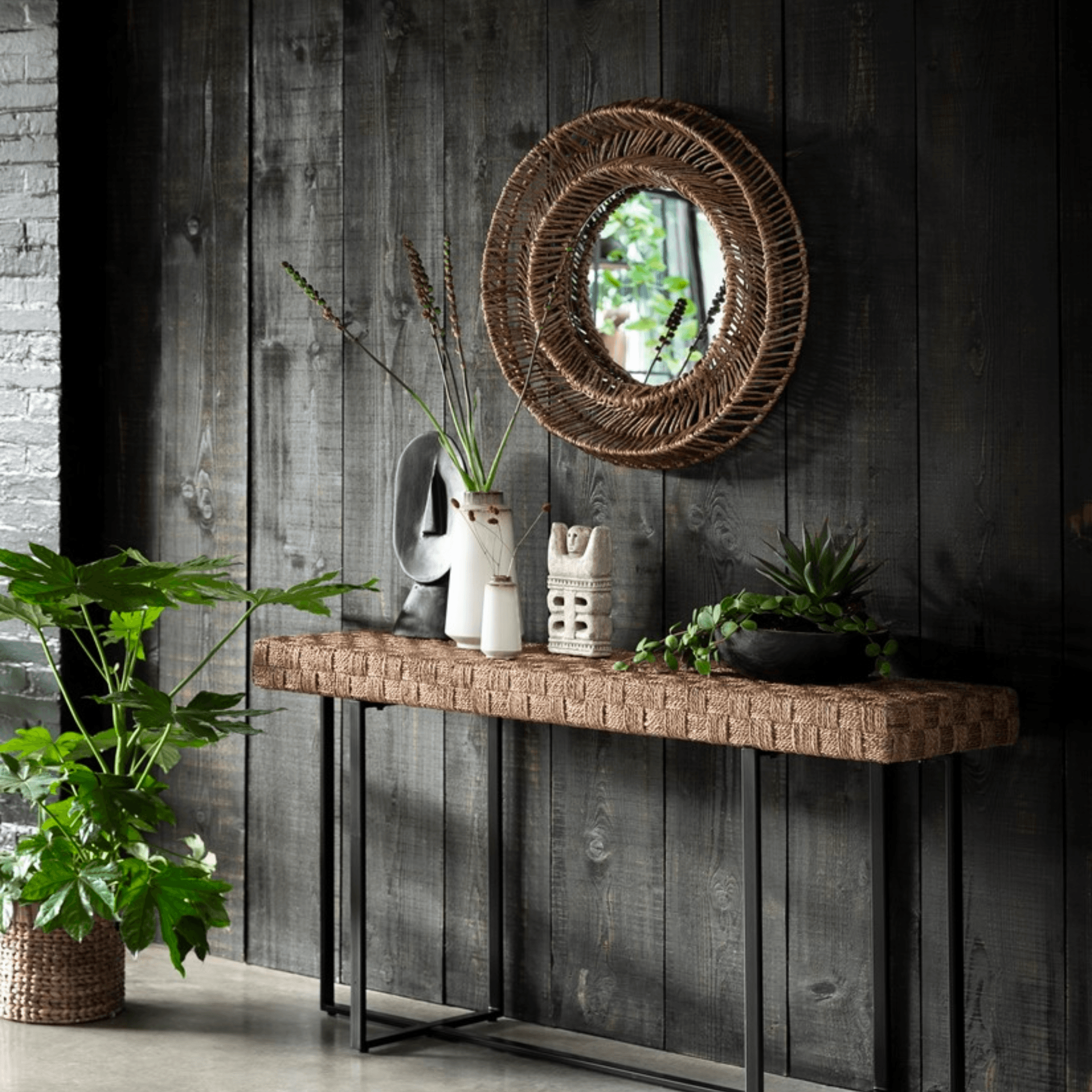 MUST Living Spiegel San Miguel Small Ø70x10 cm - Spiegel - MUST Living - livinglovely.nl