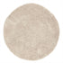 Vloerkleed Celeste Rond van MUST Living in beige, groot hoogpolig kleed van 250 centimeter doorsnede