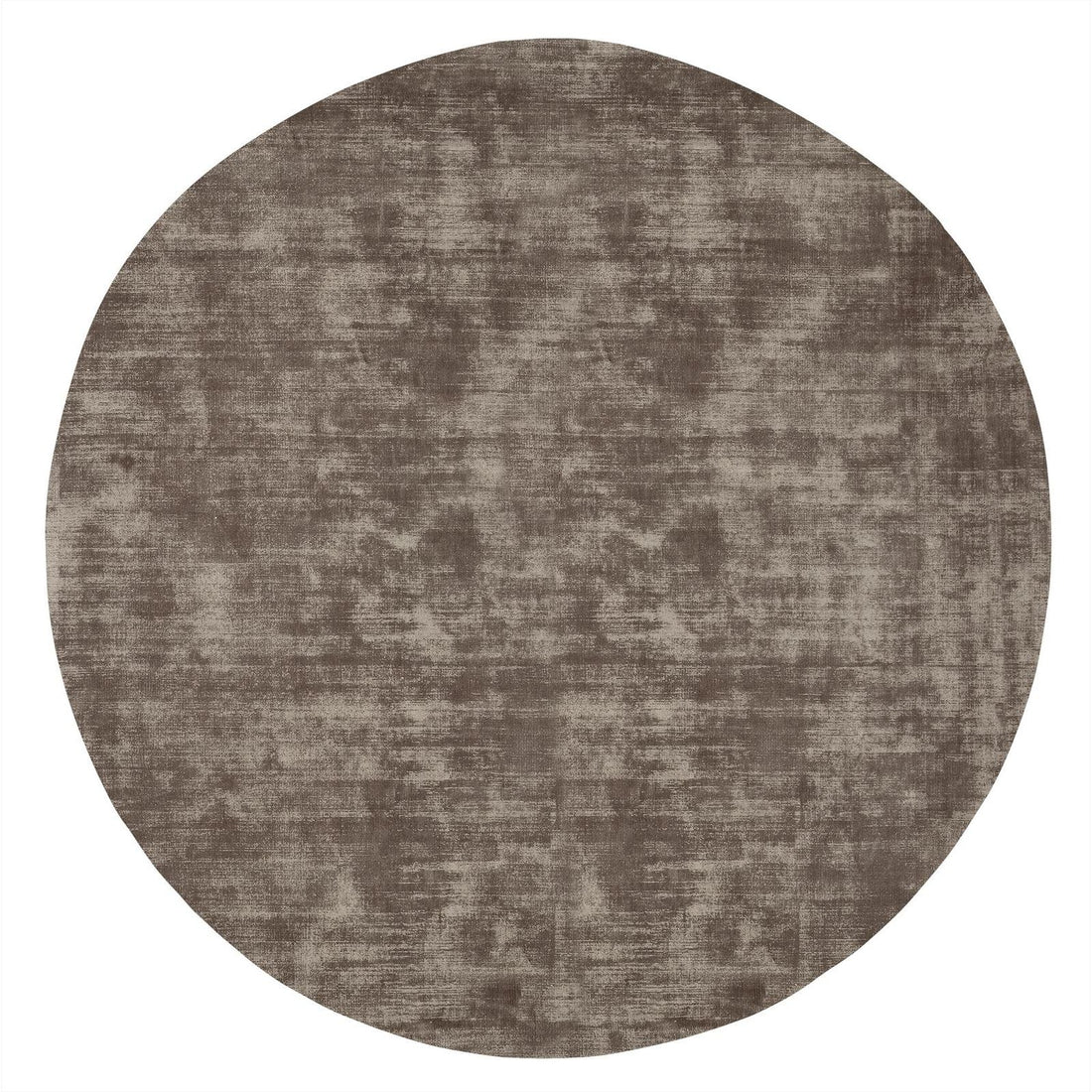 Vloerkleed La Belle Rond van MUST Living, rond viscose kleed in gedempt saliegroen met zachte glans