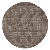 Vloerkleed La Belle Rond van MUST Living, groot rond viscose kleed in gedempt saliegroen