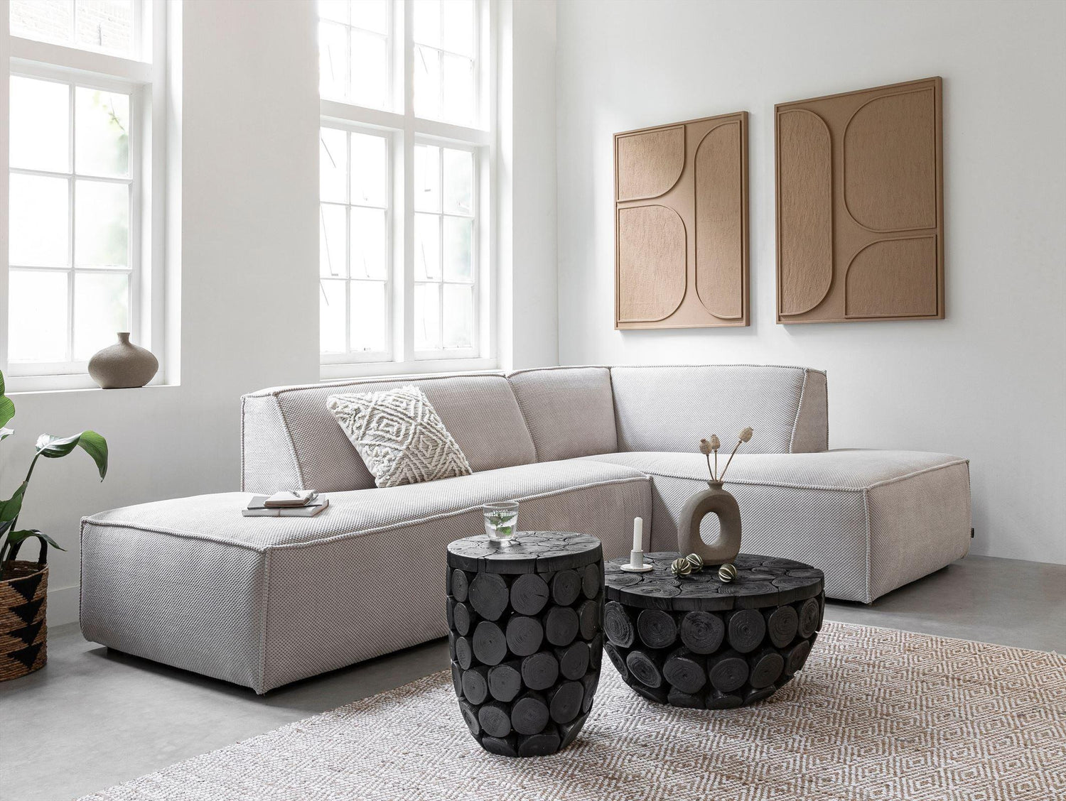 MUST Living Wandpaneel Lorcan Brown Large - Wandpaneel - MUST Living - livinglovely.nl