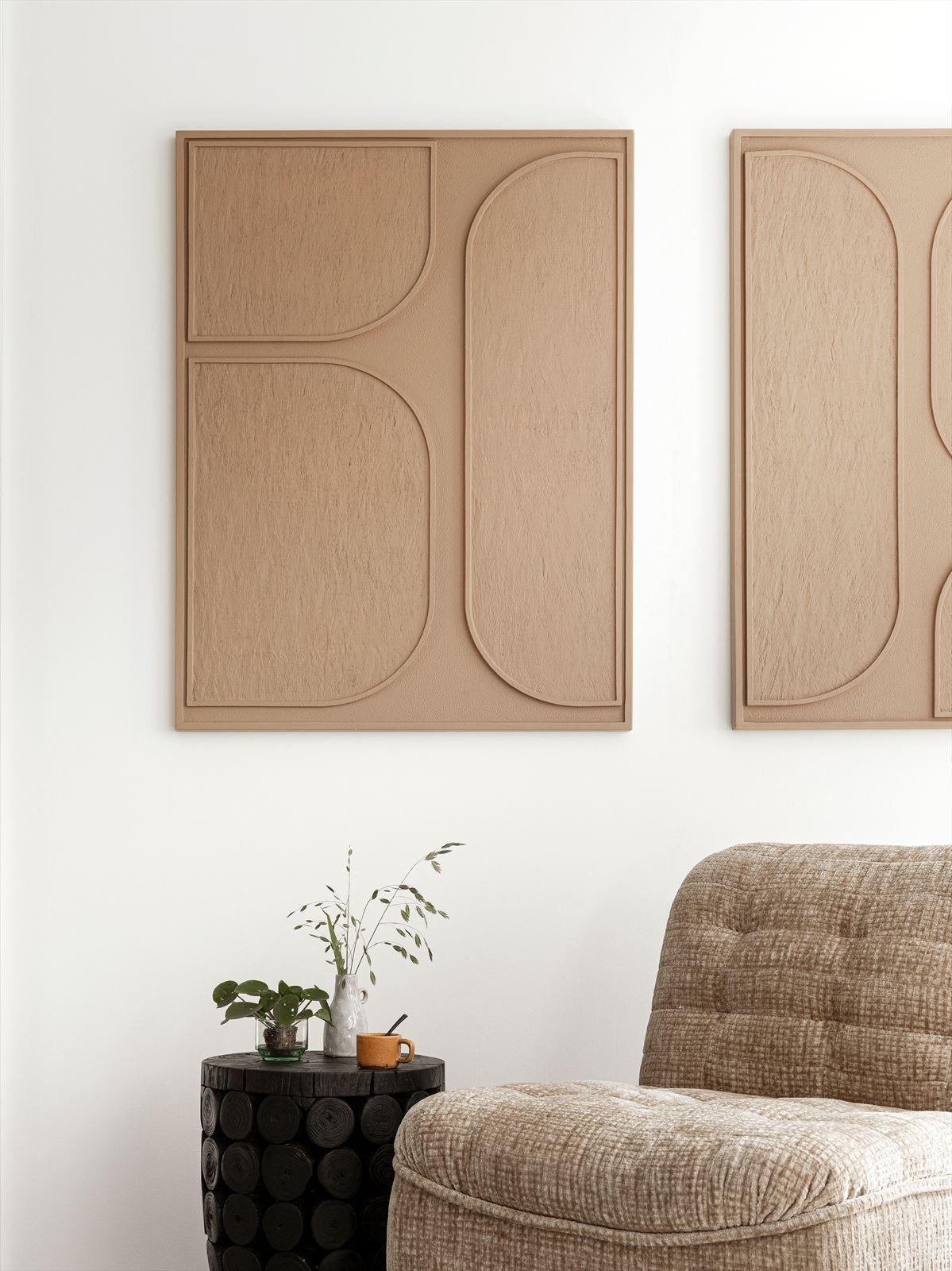 MUST Living Wandpaneel Lorcan Brown Large - Wandpaneel - MUST Living - livinglovely.nl