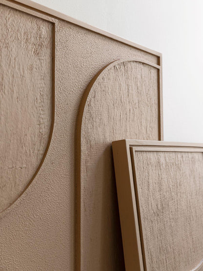 MUST Living Wandpaneel Lorcan Brown Large - Wandpaneel - MUST Living - livinglovely.nl