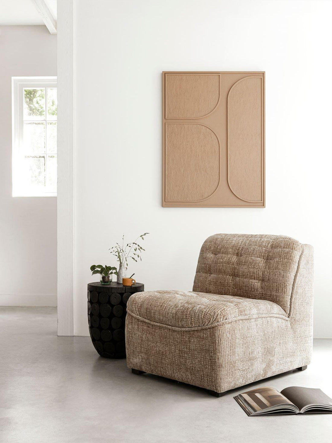 MUST Living Wandpaneel Lorcan Brown Small - Wandpaneel - MUST Living - livinglovely.nl