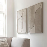 Must Living Wandpaneel Lorcan Cream Large - Wandpaneel - MUST Living - livinglovely.nl