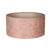 Nairobi Old Pink fabric lampshade round M 40x40x24 PTMD - Lampenkap - PTMD - livinglovely.nl