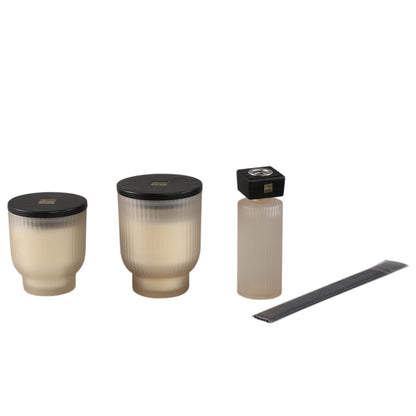 New Elements Oud Minerale Scented Candle 380g L PTMD - Geurkaars - PTMD - livinglovely.nl