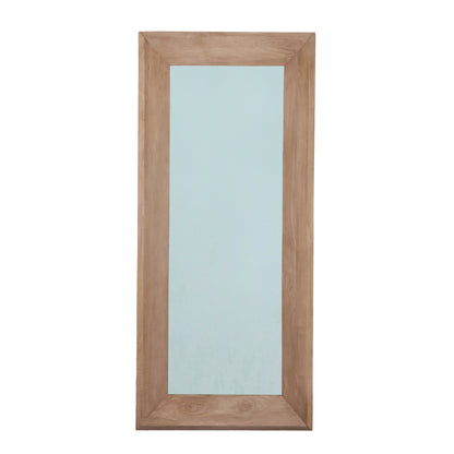 Nicka Natural Mango Wood Rectangle Mirror S 70,5x13,5x160cm - Spiegel - PTMD - livinglovely.nl