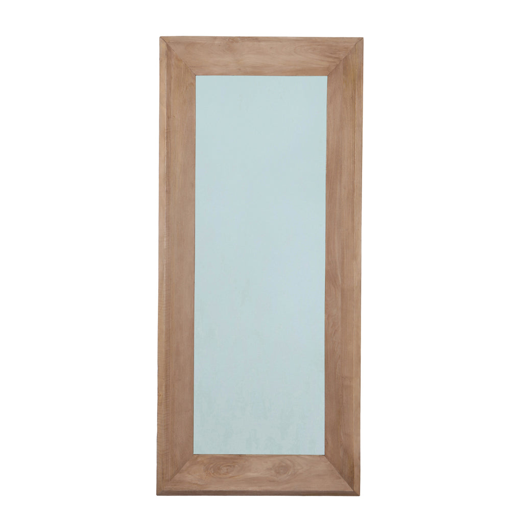 Nicka Natural Mango Wood Rectangle Mirror S 70,5x13,5x160cm - Spiegel - PTMD - livinglovely.nl