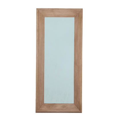 Nicka Natural Mango Wood Rectangle Mirror S 70,5x13,5x160cm - Spiegel - PTMD - livinglovely.nl