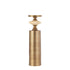 Nikolaos Brass candleholder travertine round L PTMD - Kandelaar - PTMD - livinglovely.nl
